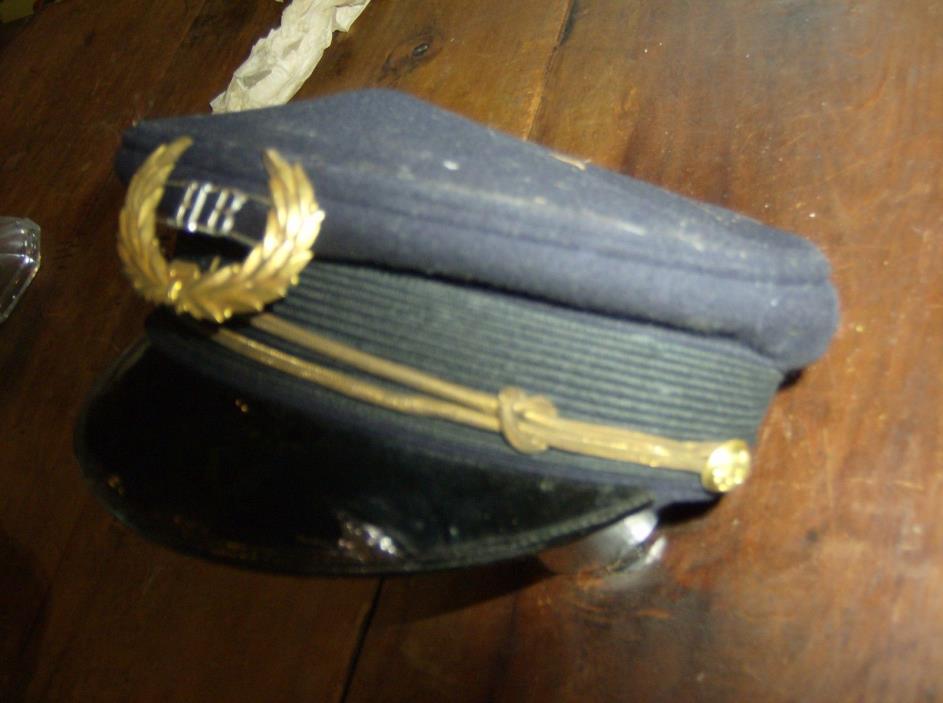 Antique High School Marching Band Hat with Crest Circa 1910