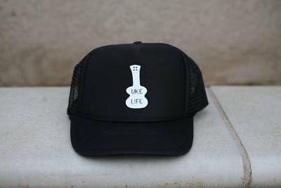 UkeLife 'Ukulele' Trucker Hat - Black