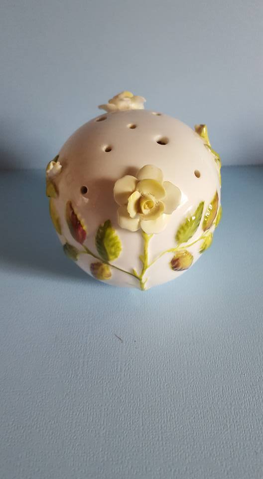 Coalport Bone China Floral Sachet; Made in England