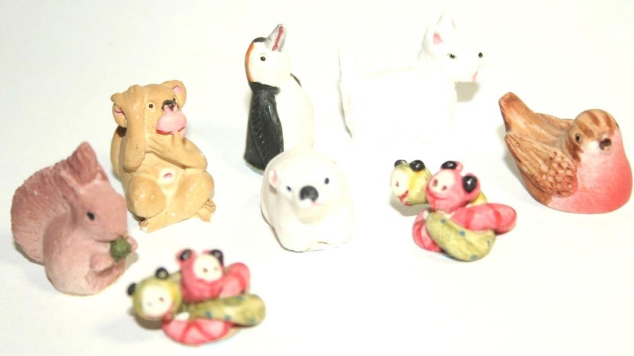 1992 ADORABLES by PETER FAGAN Scotland Made/Hand Painted Mini Resin Animals