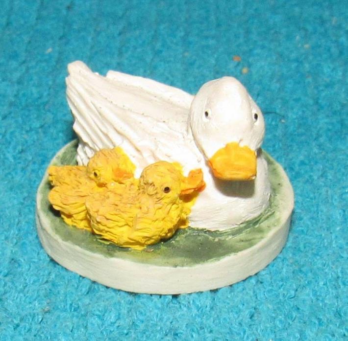Vintage Peter Fagan Adorables Miniature from Scotland, Mama Duck & Ducklings