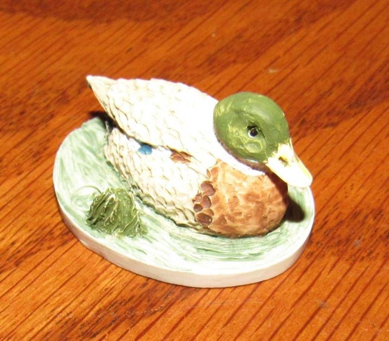 Vintage Peter Fagan Adorables Miniature from Scotland, Duck on Pond