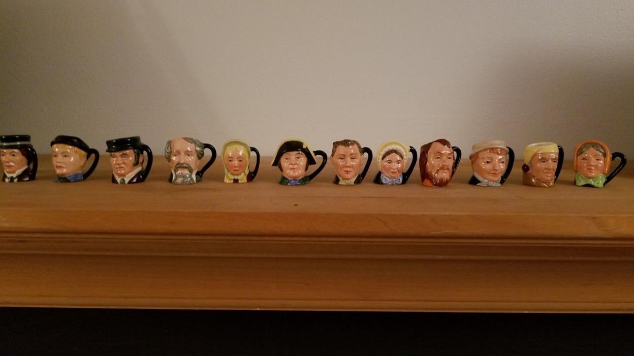 Royal Doulton Dickens Commemorative Set, Character Jugs, Tinies Full Set