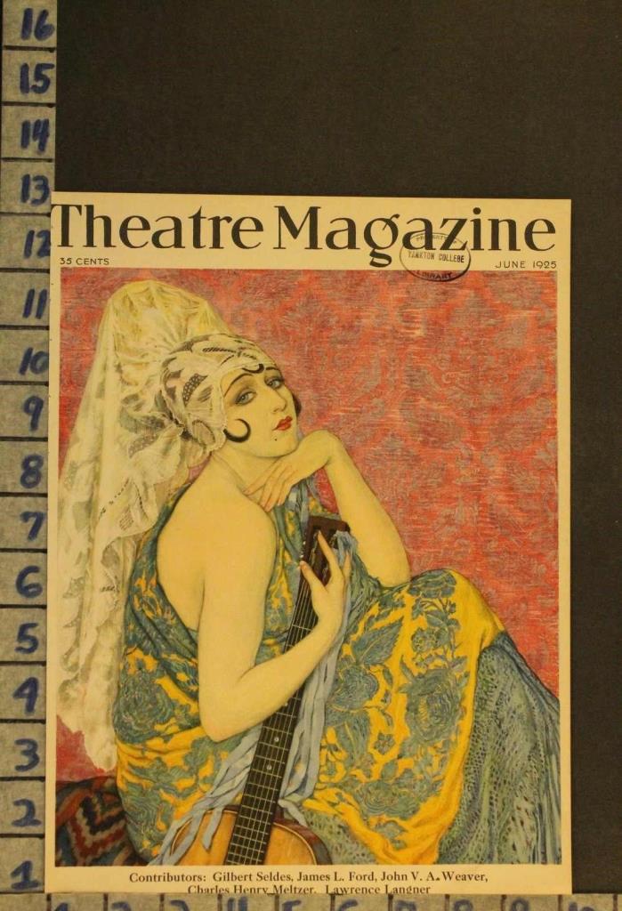 1925 THEATER SPANISH FLAMINGO DANCE MUSIC INSTRUMENT GUITAR FASHION COVER RH47