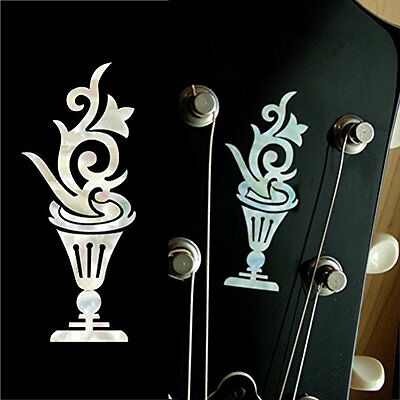 Guitar & Bass Accessories Inlay Sticker Decal Headstock MOP Theme - 2pcs SET LP