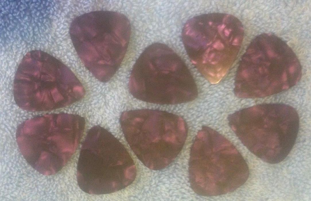 10 Purple Swirl Acoustic Guitar Picks collecting or playing MP 010