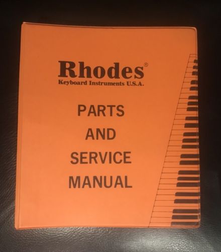 Fender Rhodes parts and service manual