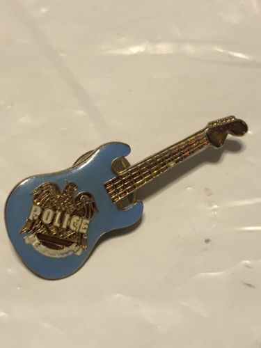 Vintage The Police Guitar Pinback Pin
