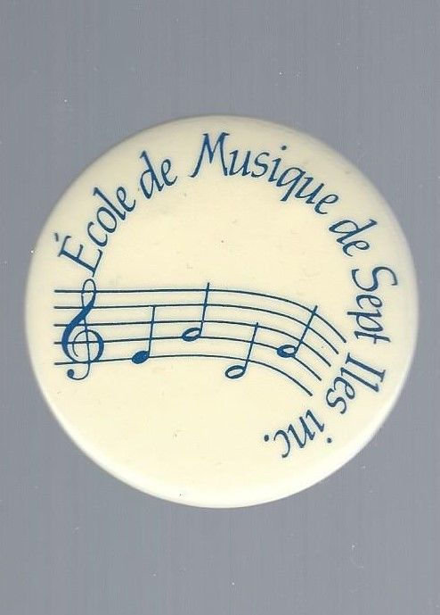 Old Drums & Bugles (Horn band)  ''Sept-Iles, Quebec, Canada''  Button / Pin #1