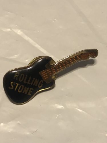 Vintage Rolling Stone Guitar Pinback Pin