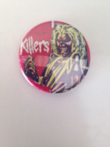 VINTAGE IRON MAIDEN KILLERS PIN PINBACK BUTTON BADGE