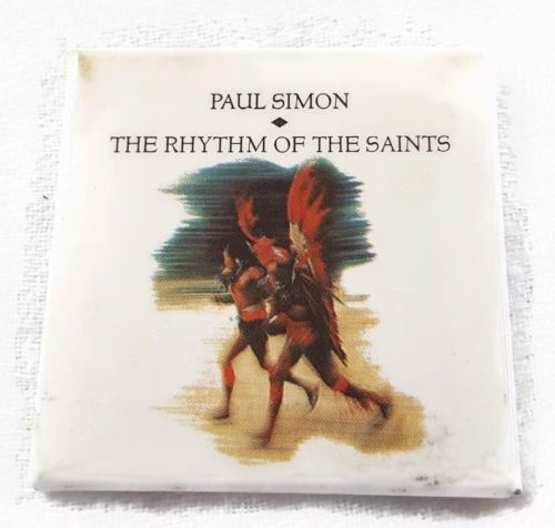 1990 Rhythm Of the Saints by Paul Simon Concert Button Pinback