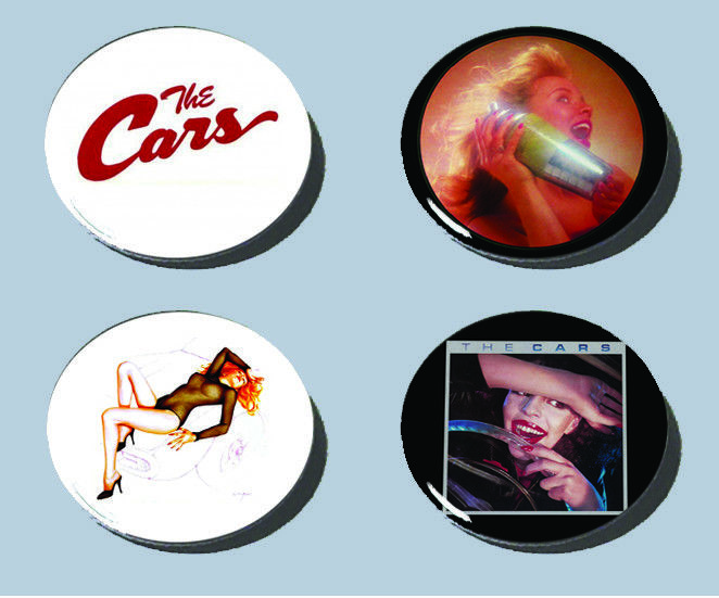 THE CARS buttons!! 1-1/2