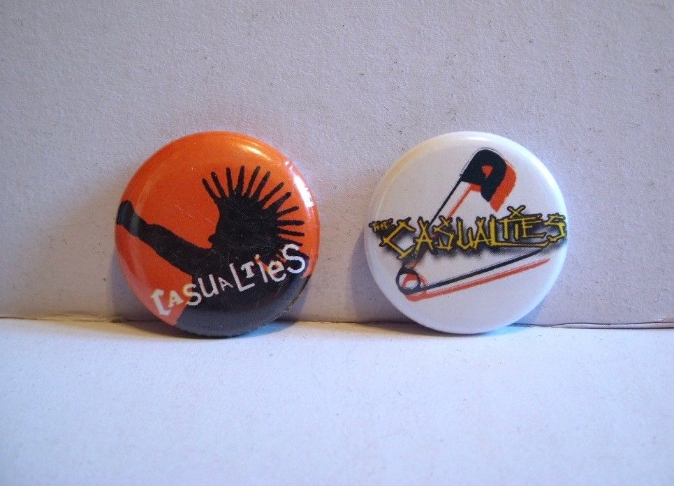 The Casualties Buttons - Lot of 2