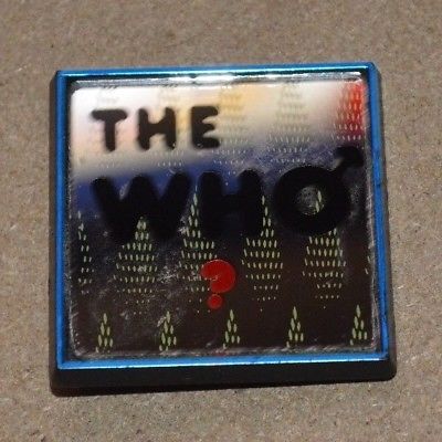VINTAGE THE WHO MIRROR PINBACK BUTTON CANADA