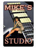 Personalized STUDIO Sign Printed with YOUR NAME Custom Guitar Sign Design #230