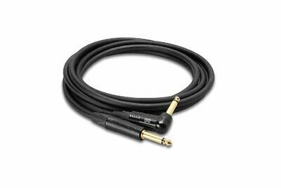 Hosa CGK-010R Neutrik Straight to Right-Angle Edge Guitar Cable, 10 Feet