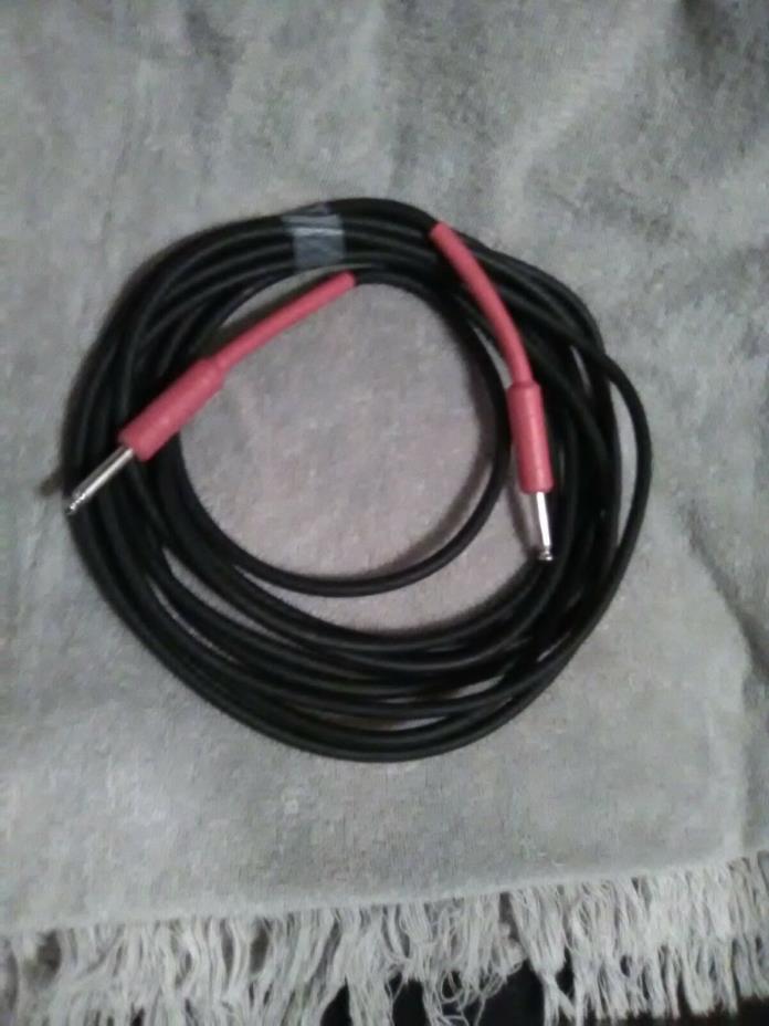15' black cable straight to straight instrument/guitar cable