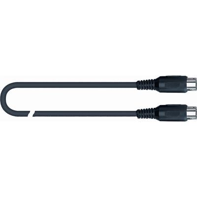 Quik-Lok  S164-5BK Midi cable - Black - 5.0m (moulded 5P male DIN - moulded 5P m
