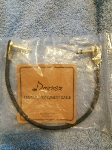 Donner Guitar Patch Cables Right Angle30cm 1/4 Instrument Cable