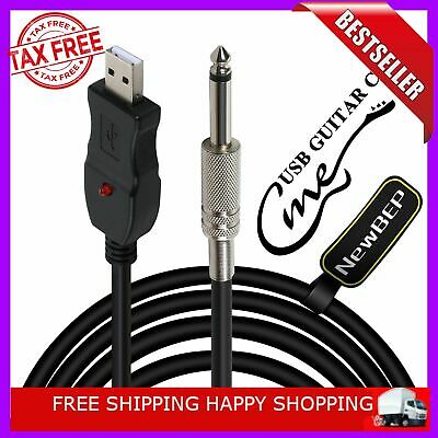 USB Guitar Cable Bass To PC USB Recording Cable Adapter Converter Connection