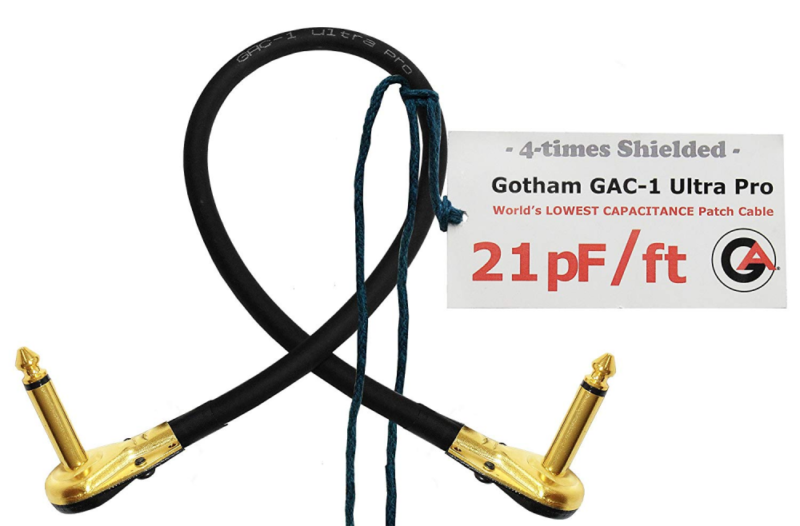 2 Foot - Gotham GAC-1 Ultra Pro - Low-Cap (21pF/ft) Guitar Bass Effects Instrume