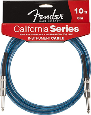 Fender California Series Instrument Cable for electric guitar, bass guitar, pro