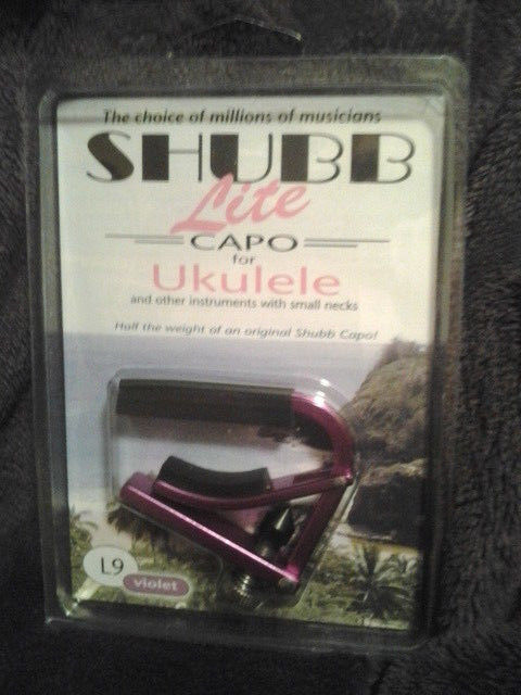 Shubb L9 Lite Capo for Uke  - Violet