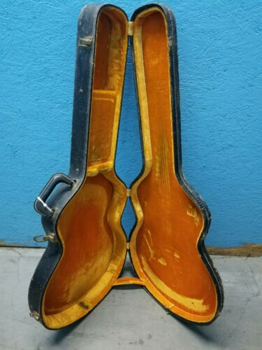 Vintage 1960's Gibson Thinline Case ES-335 345 355 Lifton Black Pebble