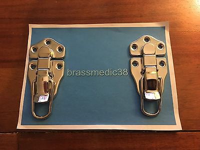 2 Guitar or Instrument Case Latches Nickel for USA Acoustic Hollowbody Brands
