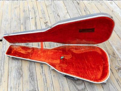 Vintage Magnatone Electric Guitar Hardshell Case Orange Lined For Restore