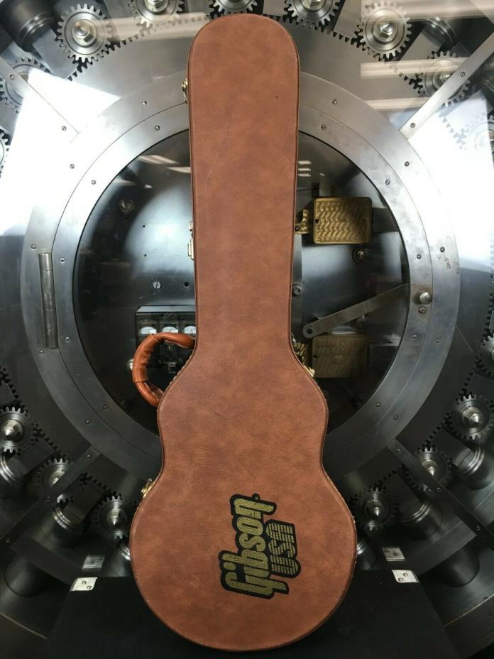Gibson Les Paul Case, Brown Outside w/ Pink Interior 90's