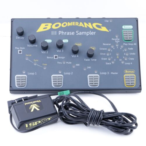 Boomerang III Phrase Sampler Looper Guitar Effects Pedal & Power Supply P-07479
