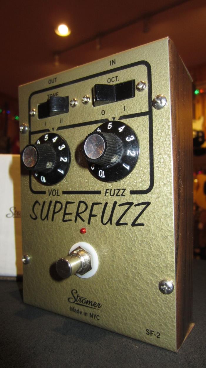 2019 Stromer Super Fuzz Effects Pedal Brown Handmade Made In NYC Sounds Great
