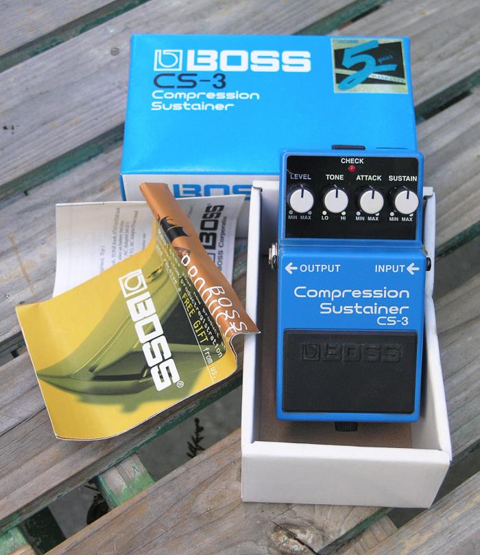 Boss CS-3 Compression Sustainer w/Original Box & Papers Minty!