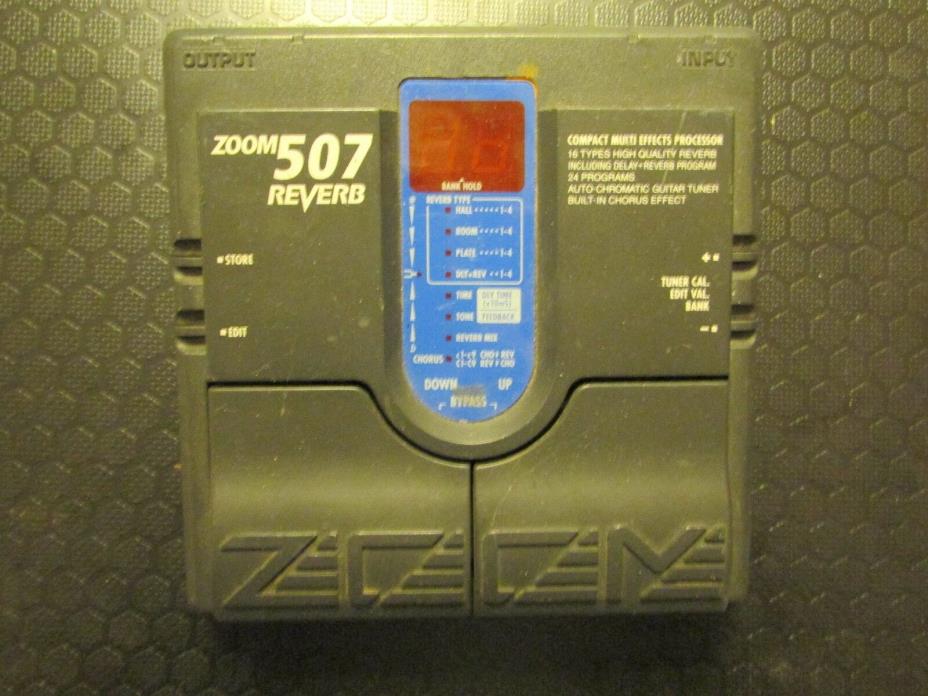 RARE Zoom 507 Reverb Effect FX Guitar Pedal Echo Delay Synth Synthesizer