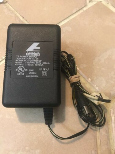 Acoustic Authority Power Supply U150150D51 A.C. Adaptor