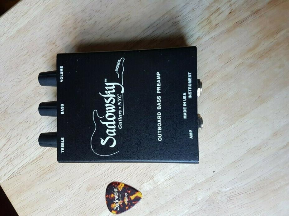 Sadowsky Bass Preamp Pedal Active Passive Effect acoustic Electric Bass Guitars