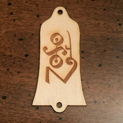 GUITAR TRUSS ROD COVER - Wood Burned - Fits GIBSON USA - JIMMY PAGE ZOSO