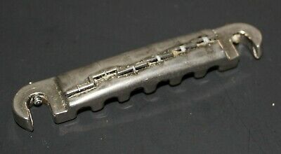 Vintage 1962 Gibson Compensated Wrap Around Nickel Tailpiece Comp SG Jr 0302TP4