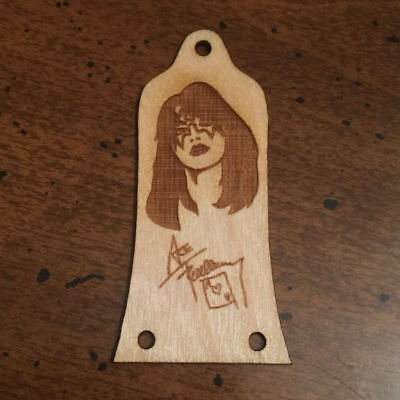 GUITAR TRUSS ROD COVER - Wood Burned - Fits EPIPHONE EPI - ACE FREHLEY KISS