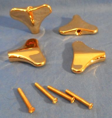 4 NEW GOLD Y SHAPED GUITAR MACHINE HEAD BUTTONS FOR BASS GUITAR