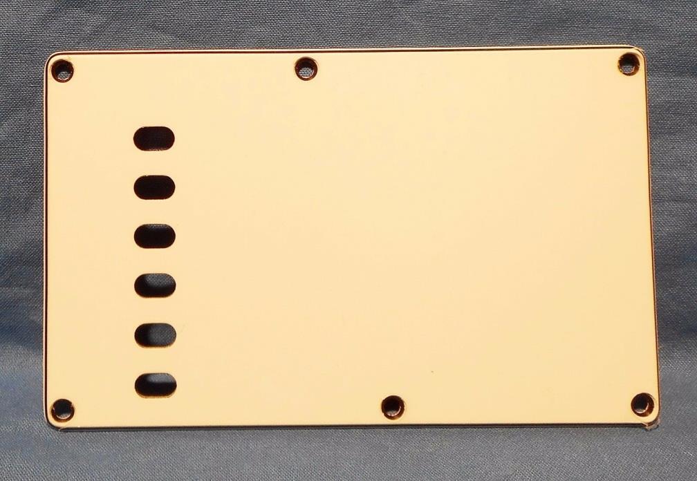 NEW WHITE 3 PLY BACK PLATE  for  FENDER STRATOCASTER GUITAR BRIDGE CAVITY COVER