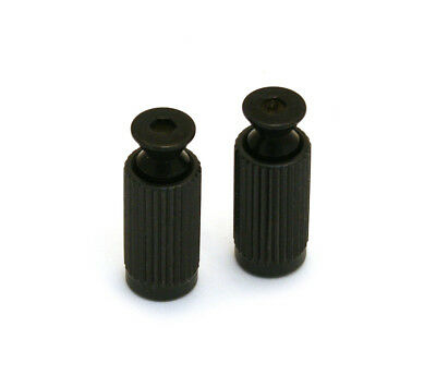 (2) Schaller Black Original Floyd Rose Tremolo Studs & Body Inserts BP-0195-003