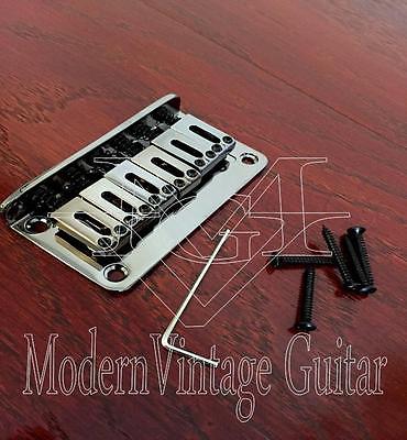 1  MVG SIHTOB  Modern Guitar Hard Tail Bridge Top Mount Strings BLACK NICKEL