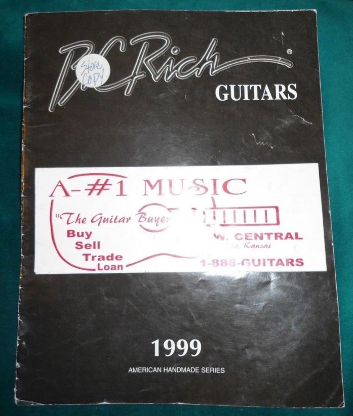 1999 BC RICH USA Guitars  CATALOG BOOK