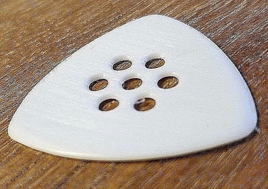 Wegen Picks TF-120 Triangular Guitar Pick Right Handed White 1 PICK