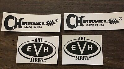 2 Charvel USA 2 EVH Art Series guitar headstock logo decal set 4 decals total