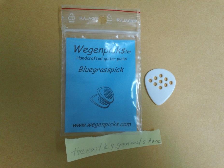 New Wegen Bluegrass (1 Total) Acoustic or Electric White Guitar Pick 1.4mm