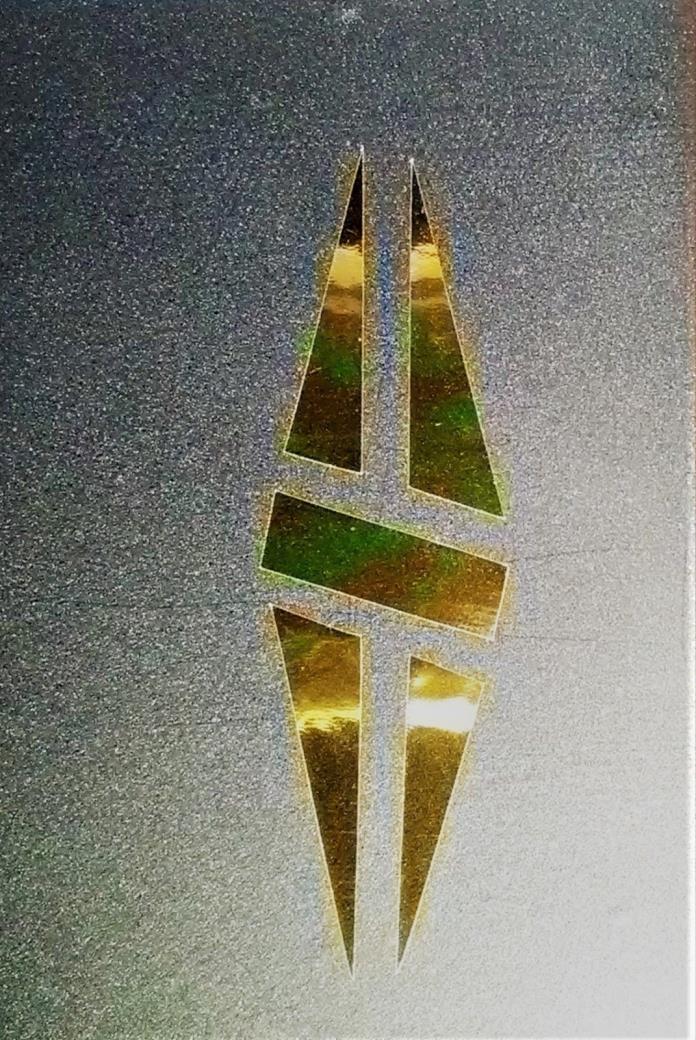 Gibson Guitar Headstock Split Diamond, Decal OEM, 0.4% 22k GOLD LEAF